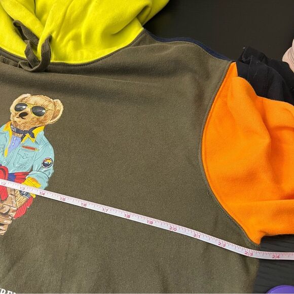 Polo Ralph Lauren Men’s Expedition Voyager Adventure Bear Color Block Hoodie M - Picture 13 of 14